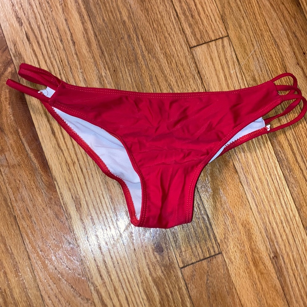 Red bikini bottom